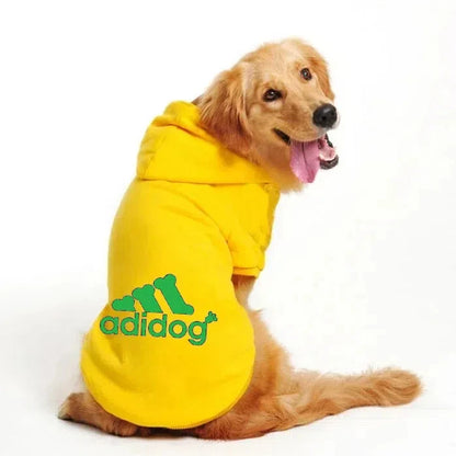 Warm Dog Clothes - Adidog Dog Hoodies