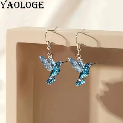 Exquisite 2D Hummingbird Earrings