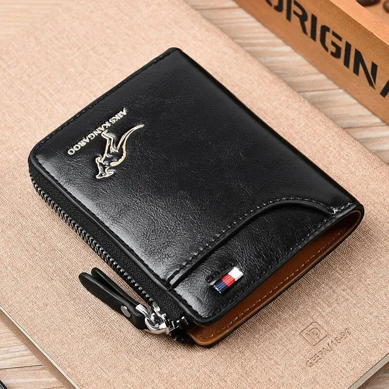 Leather Business Card Holder - Wallets -RFID Protection