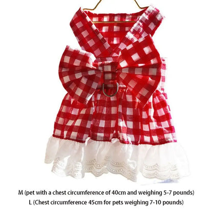 Princess Plaid Dress- Skirt & Bow