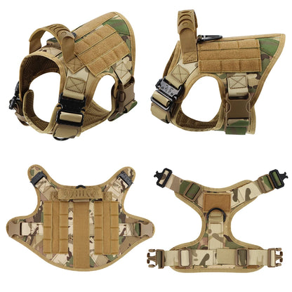 Large Dog Harness - Collar - Leash - Patches -Tactical Dog Accessories