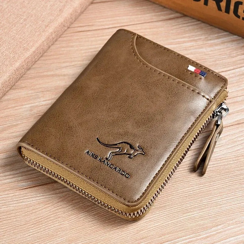 Leather Business Card Holder - Wallets -RFID Protection