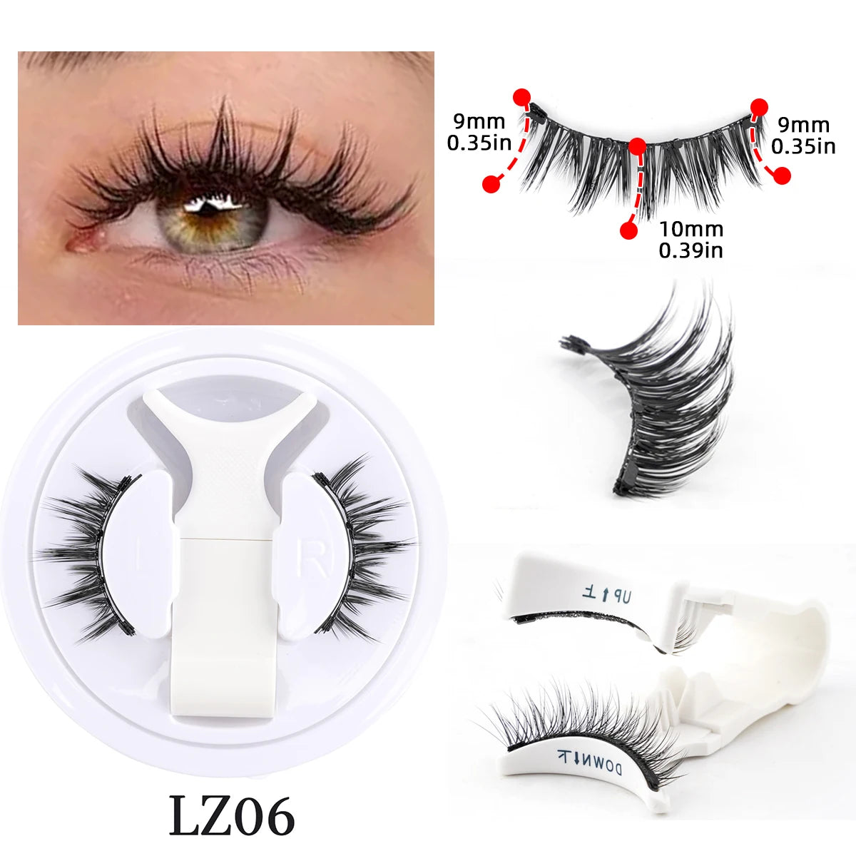 New 1 Pair Magnetic Eyelashes- Reusable