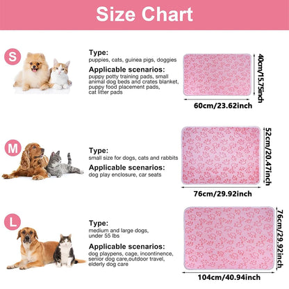 1pcs Ultra-Soft Paw Print Dog Blankets - Machine Washable, Cozy Pet Pillow Pads for Indoor & Outdoor Use