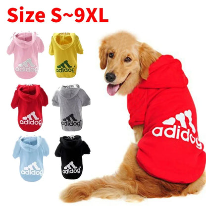 Warm Dog Clothes - Adidog Dog Hoodies