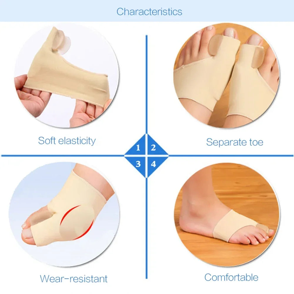 1 pair Toe Separator Hallux Valgus Bunion Corrector/Orthotics