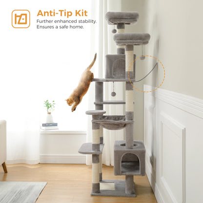 184cm Large Cat Tree and Tower-Hammock