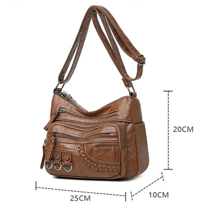 2025 New Ladies Soft Leather, Crossbody shoulder Bags. High Quality Purses.